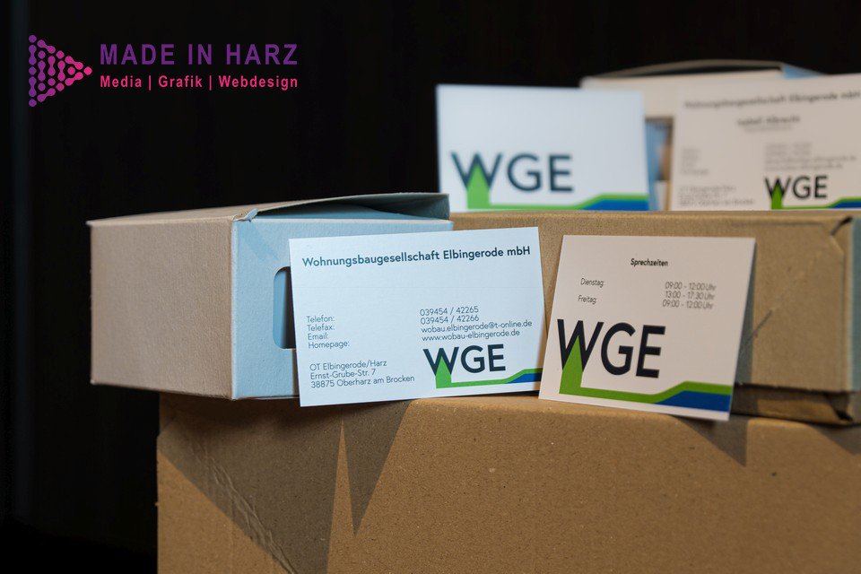 Corporate Design Harz Visitenkarten erstellen lassen inklusive Logodesign und Druck