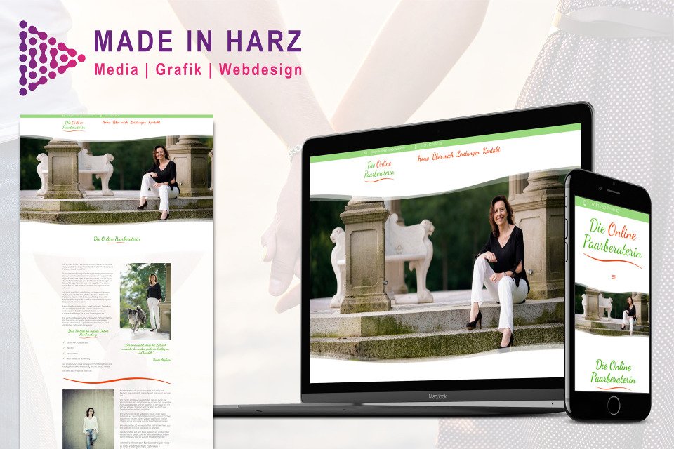 Neues Webdesign & Logodesign für “Die Online Paarberaterin”