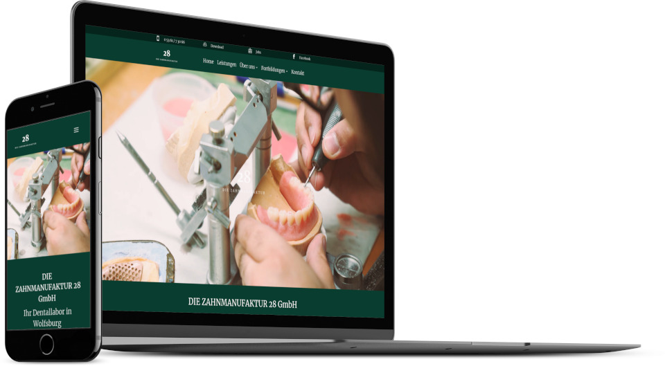 Webdesign Harz Dentallabor Website