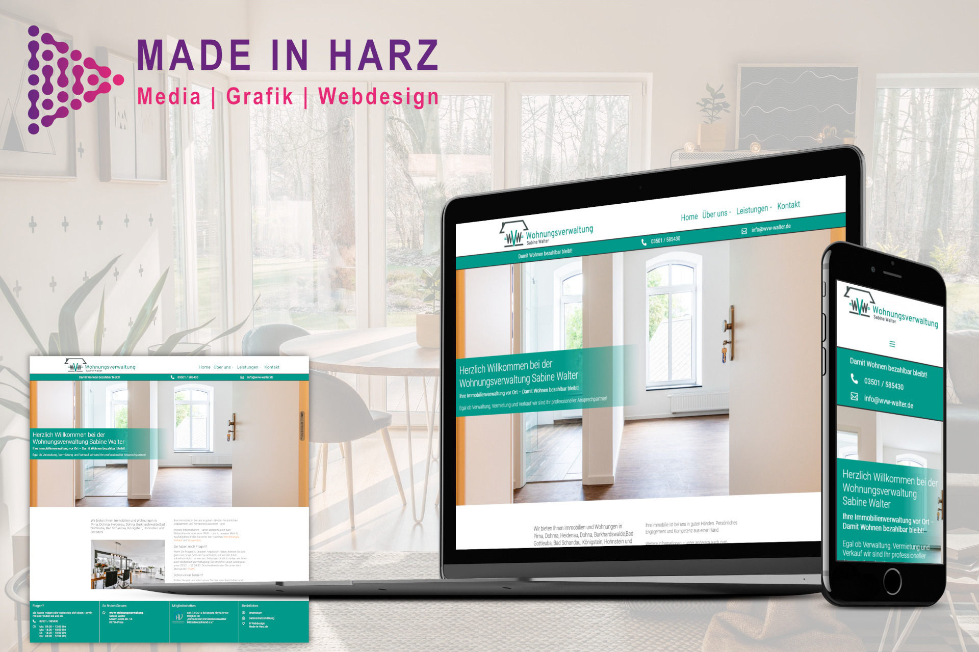 Webdesign WVW Walter Wohnungsverwaltung