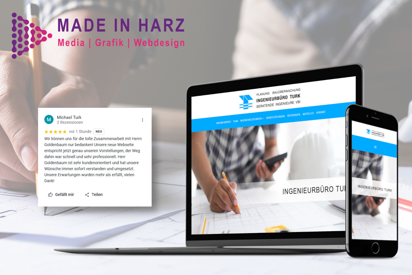 Webdesign Harz Ingenieurbüro Ingenieur Feedback