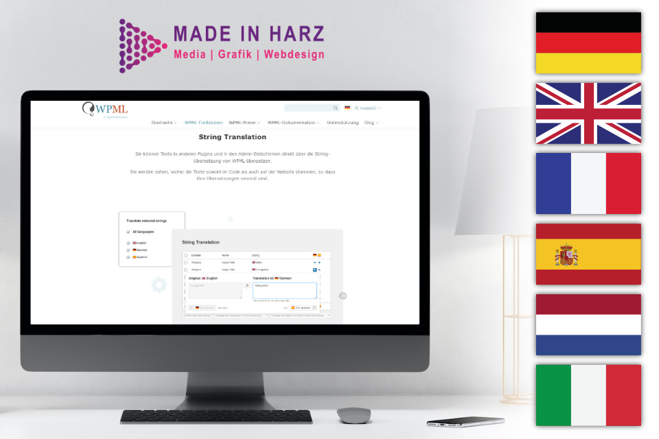 WordPress Webdesign mit Mehrsprachigkeit – Website in mehreren Sprachen anlegen